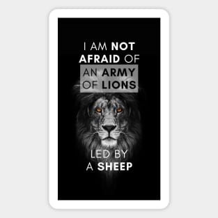 Majestic Lion - Alexander the Great Quote Magnet